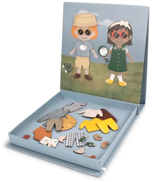 Magnetisk påklædningsdukke - Klar til dit eventyr